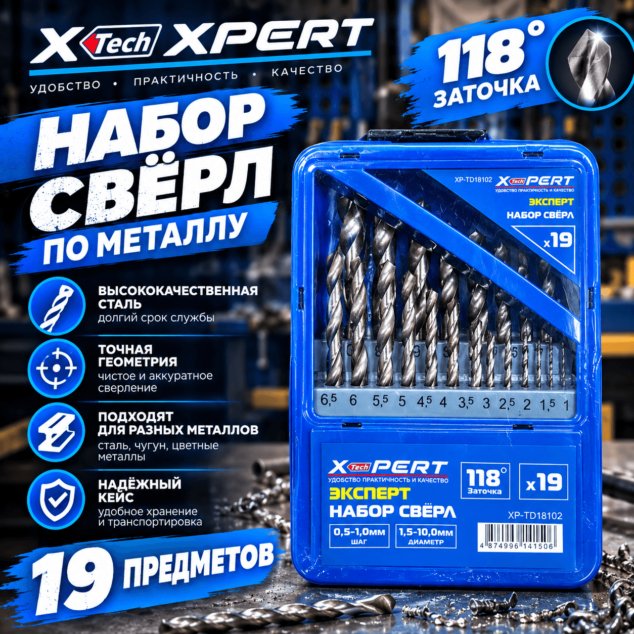 Сверло по металлу 19рс