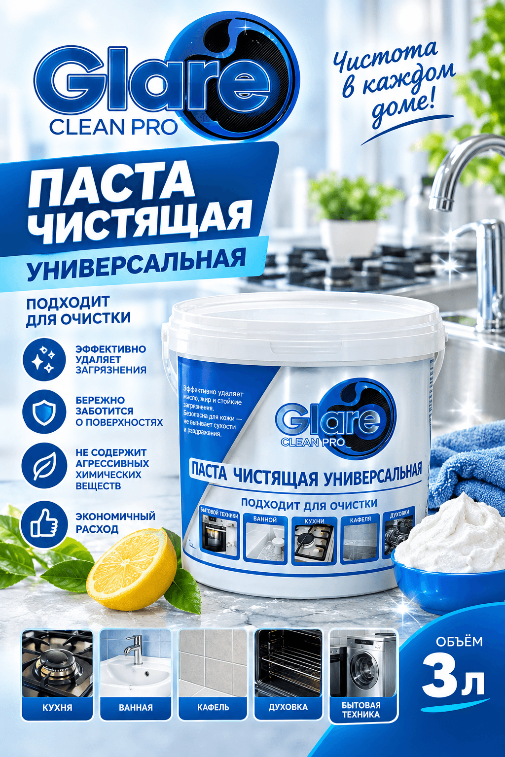 Паста для очистки рук 3 литра 2
