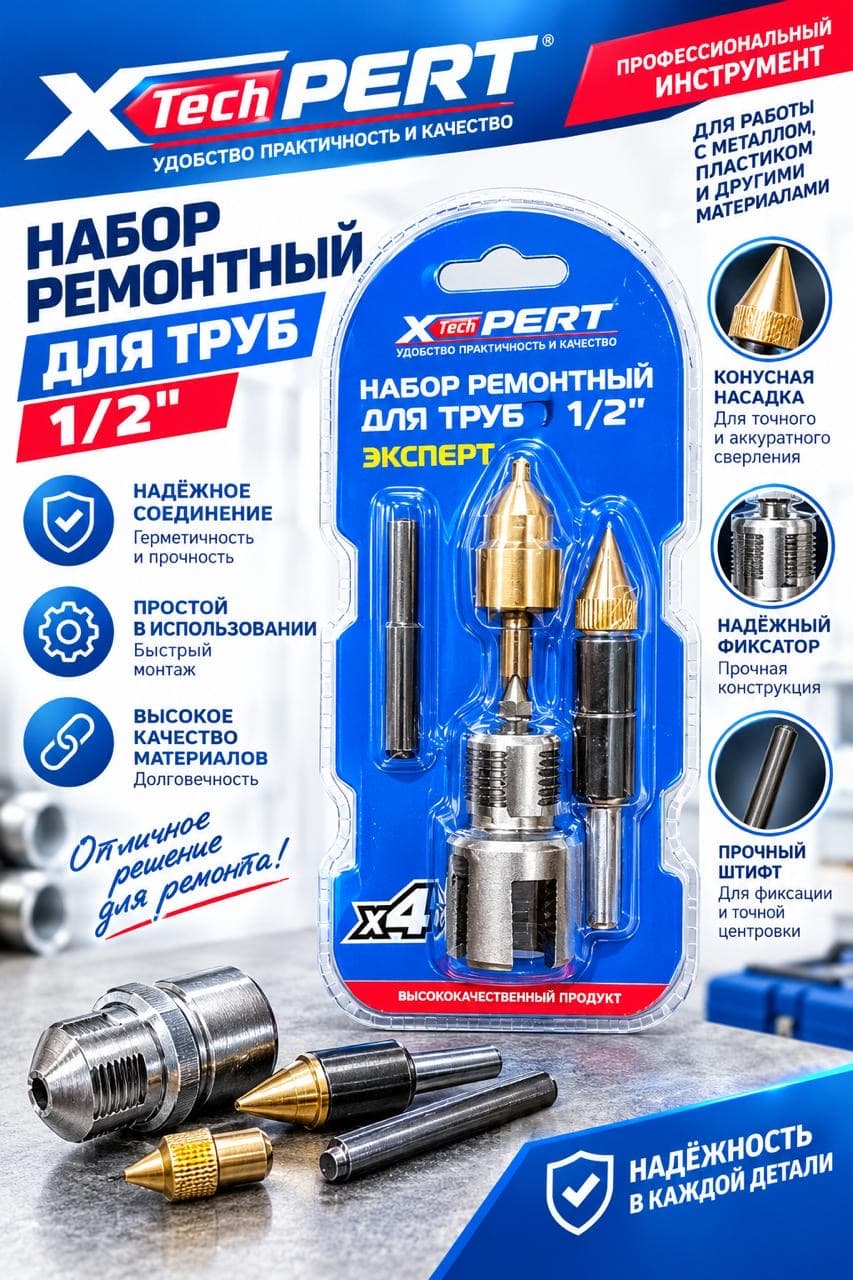 Ремонтный набор для пвх труб 1/2